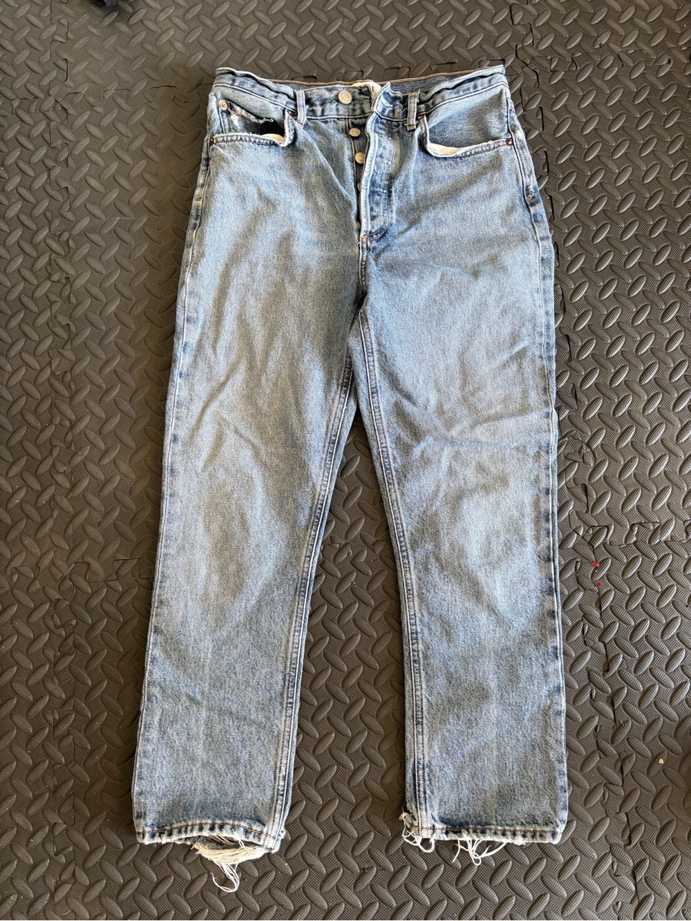 Agolde Light Blue Straight-Leg Jeans